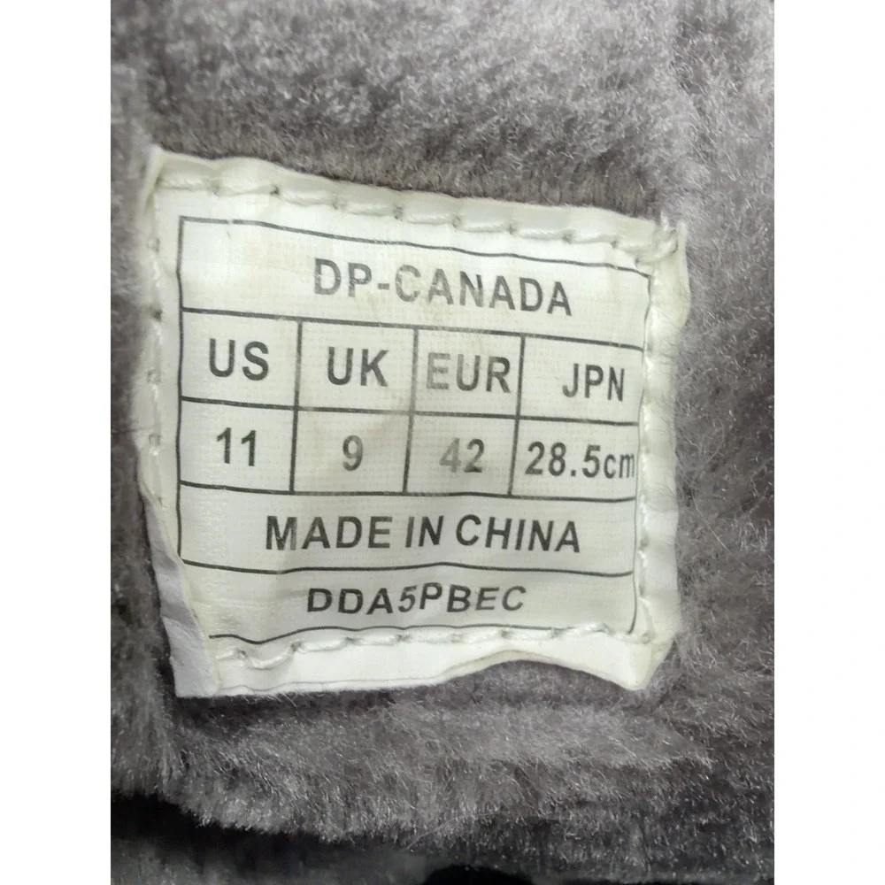Dream Pairs DP-CANADA Womens Snow Boots Size 11 Black Faux Fur Lace Zip Winter